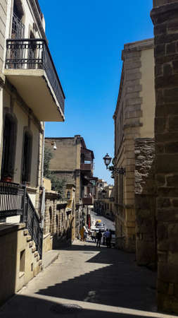 Azerbaijan - 2019. Sights, buildings and streets of Baku. Spring in Baku.