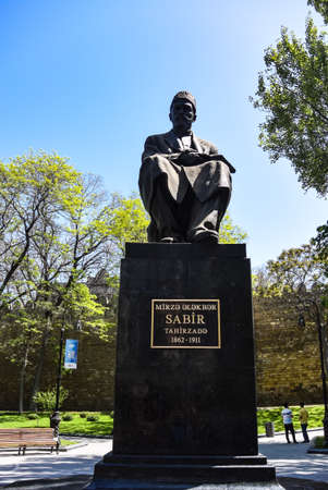 Azerbaijan - May 2019. Sights, buildings and sculptures on the streets of Bakuのeditorial素材