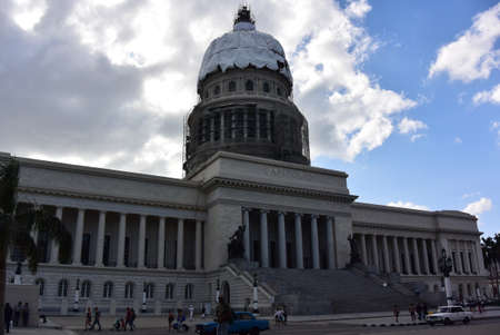 Havana, Cuba-March 27, 2019: El Capitolio, or the national Capitol buildingのeditorial素材