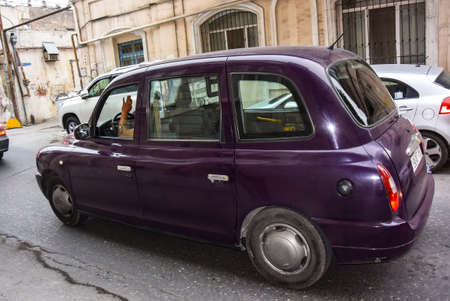 Cars on the road in Baku, the capital of Azerbaijan. Baku, Azerbaijan. May 2019のeditorial素材
