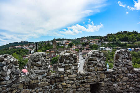 Old fortifications in Sighnaghi, the capital of the Kakheti wine region in Georgia. Caucasus....
