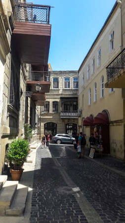 Azerbaijan - 2019. Sights, buildings and streets of Baku. Spring in Baku.のeditorial素材