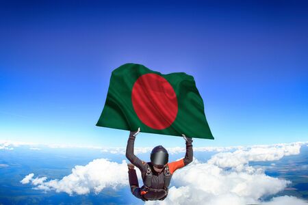 Bangladesh flag travel.の写真素材