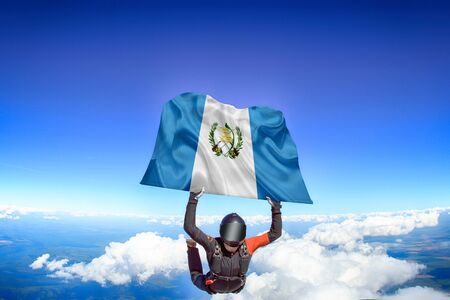 Guatemala flag travel.の写真素材