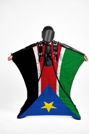 South Sudan flag travel.の写真素材