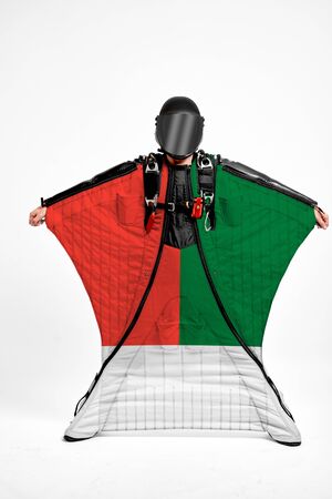 Madagascar flag travel.の写真素材