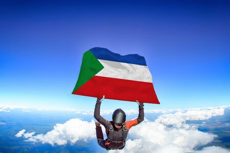 Sudan flag travel.の写真素材