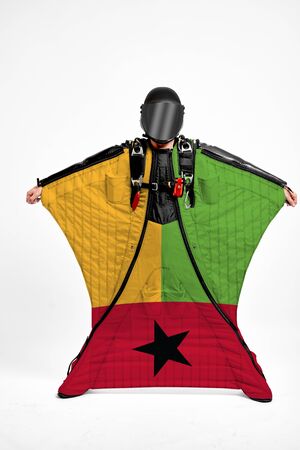 Guinea Bissau flag travel.の写真素材