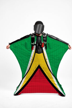 Guyana flag travel.の写真素材