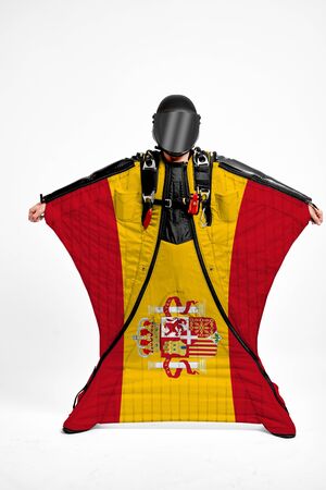Spain flag travel.の写真素材