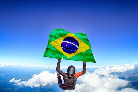 Brasil flag travel.の写真素材