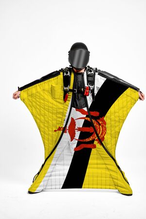 Brunei flag travel.の写真素材