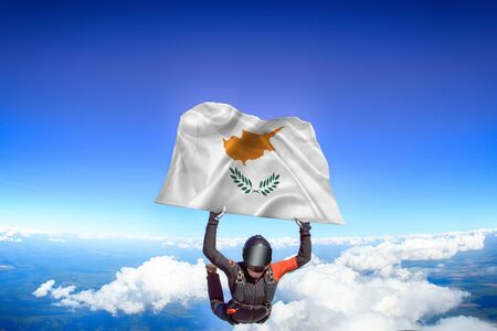 Cyprus flag travel.の写真素材