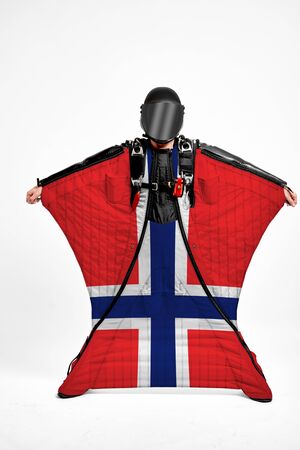 Norway flag travel.の写真素材