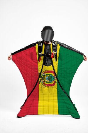 Bolivia flag travel.の写真素材