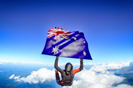 Australia flag travel.の写真素材