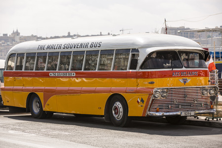 Traditional maltese bus のeditorial素材
