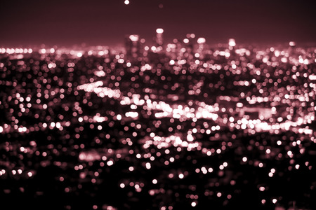 Bokeh lights from a modern cityの写真素材