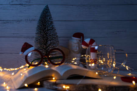 Background with christmas motifsの写真素材