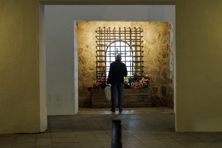 Bridge of Christ in Ceuta, Spain.の写真素材