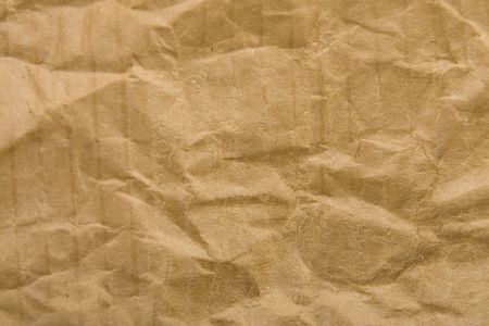 copy-space, texture of cardboard crumpled brown paperの写真素材