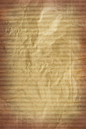 copy-space, texture of cardboard crumpled brown paperの写真素材