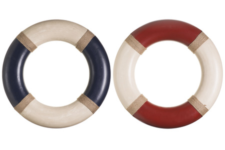 Lifebuoy or Life Ring isolated on white background