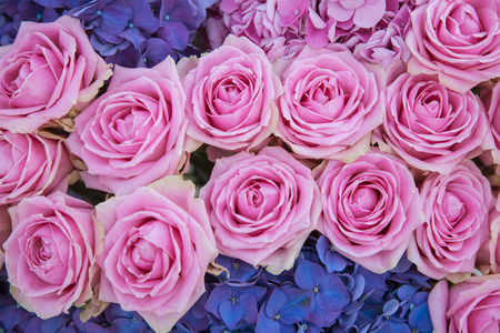 close up of colorful and fresh wedding flowersの写真素材