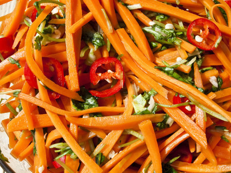 Chinese Cuisine, Carrot and Cilantro Saladの写真素材