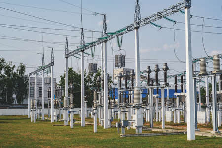 Converters Equipment Substation, High Voltage Power Line