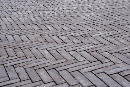 Closeup texture brown paving slabs background