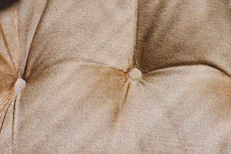 Fabric texture close-up, carriage tie. Decorating upholstered furniture and wall panels using...