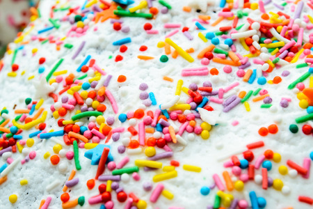 Easter.Sweet roll. Dessert. Sweet dragees. Sugar. Bakery productsの写真素材