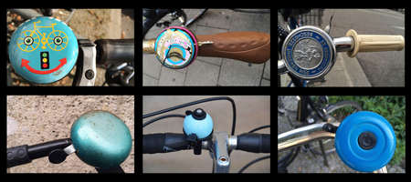 Custom bicycles, tuned, in the city of munich, Germanyの写真素材