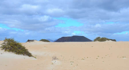 Volcanic landscapes of Lanzarote, one of the 7 islands of the Canary Islands, Spainの写真素材