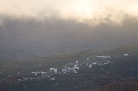 Village of El Toscon in The Nublo Rural Park. Tejeda. Gran Canaria. Canary Islands. Spain.