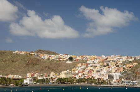 La Gomera, March 16, 2022: City of San Sebastian de La Gomera. Canary Islands. Spain.のeditorial素材