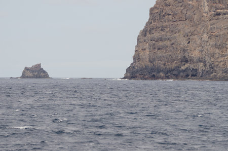 Point and Rock of Iguala. Vallehermoso. La Gomera. Canary Islands. Spain.