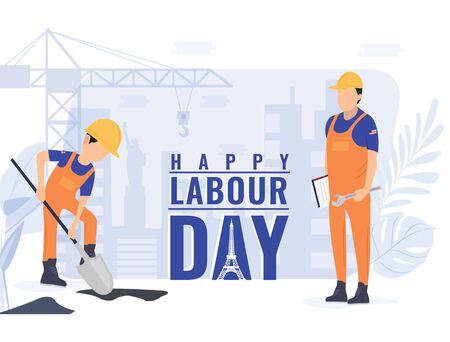 The exact background for the labor dayのイラスト素材