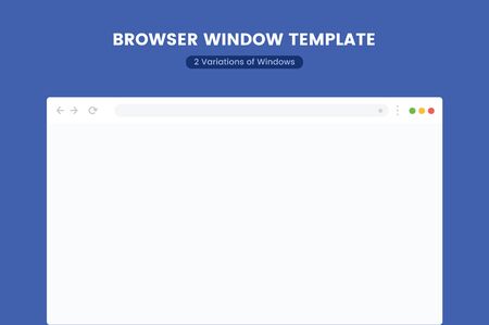 The general browser window mock upのイラスト素材