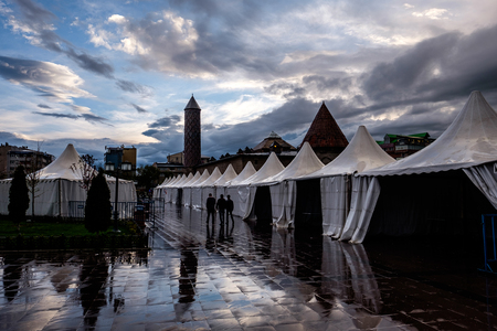 Square in Erzurum, Turkeyのeditorial素材
