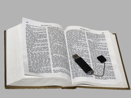 Bible and modern technologies of sharing informationの写真素材