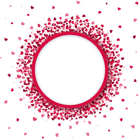 Valentine's Day  Design background with hearts. Vector illustration.のイラスト素材