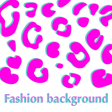 Background with pink leopard print in seamless pattern illustration.のイラスト素材