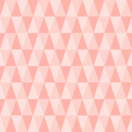 Seamless triangle pattern. Pastel pink geometric wallpaper. Vector background.のイラスト素材