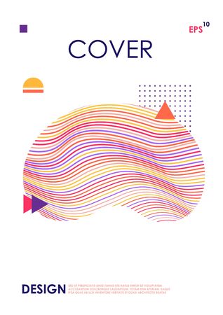 Modern cover design template. geometric abstract poster.のイラスト素材