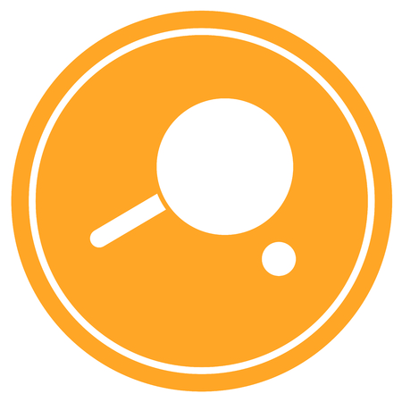 Ping pong icon. Tennis racket and ball. Vectorのイラスト素材