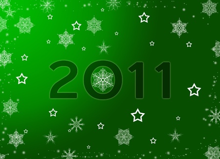 Green Christmas, New Year background