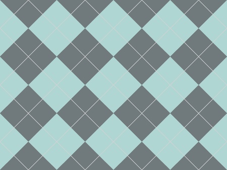 Seamless argyle pattern with grey and blue rhombuses
