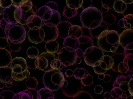 Bright colorful abstract bokeh circles background 